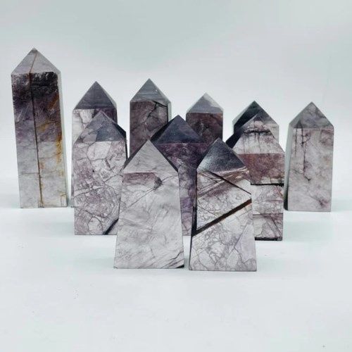 Lepidolite Tower Gem Grade Cut - Select