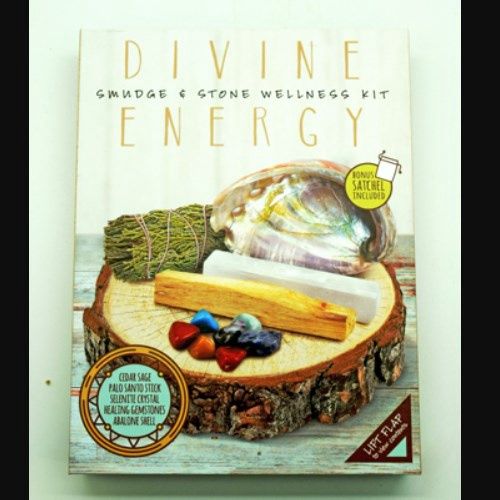 Divine Energy: Smudge &amp; Stone Wellness Kit