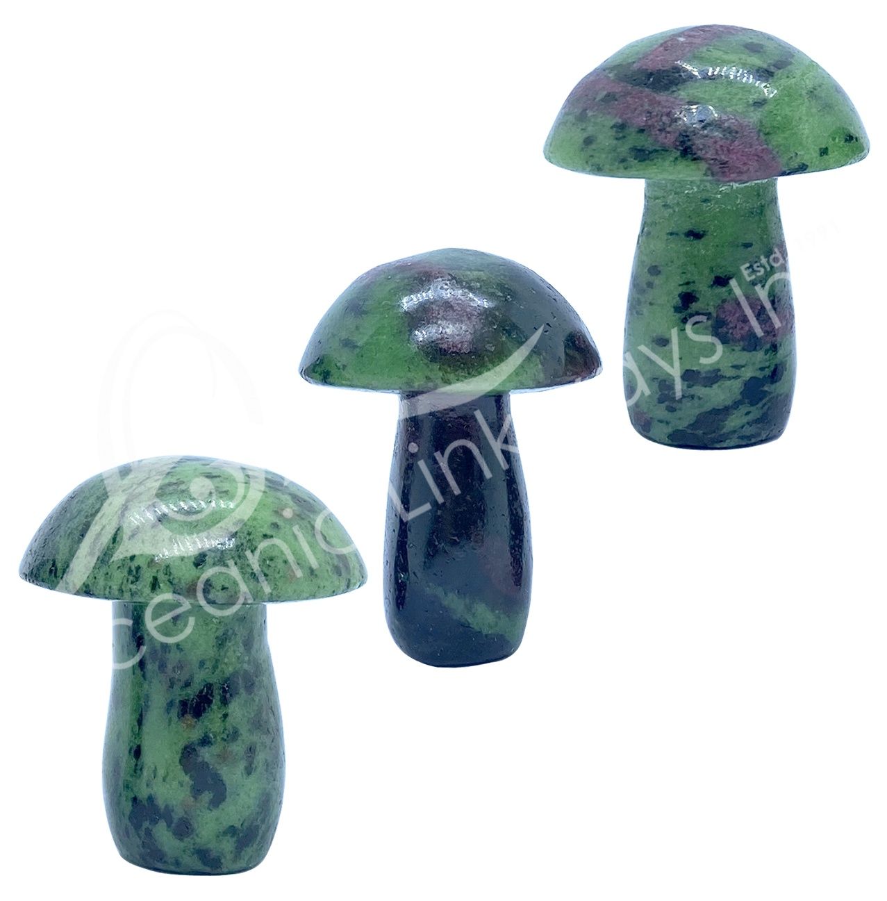 Ruby Zoisite Mushroom Massager 2"