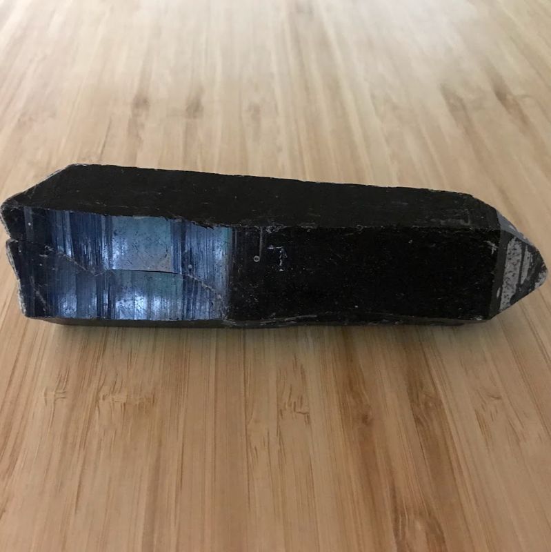 Quartz Lemurian Black Point Rough 5&quot;