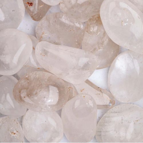 Quartz Clear Tumbled Stone 3&quot;+