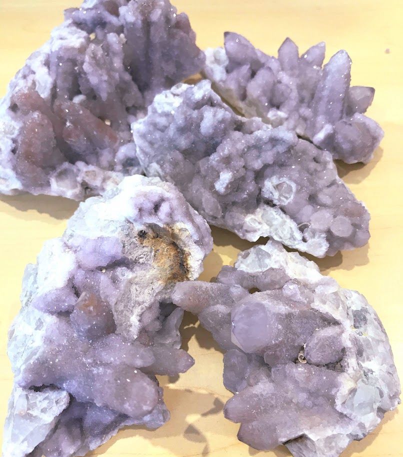 Quartz Spirit Cluster Lilac .5"-1"