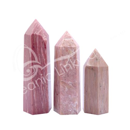 Rhodonite Solid Pink Tower 3"-5"