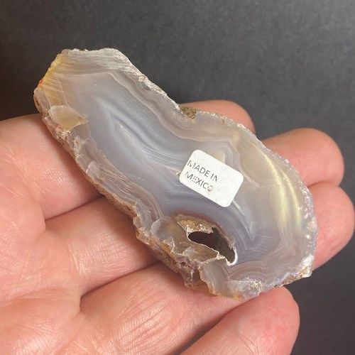 Agate Laguna Slab from Mexico - Select, Type: A) 56g