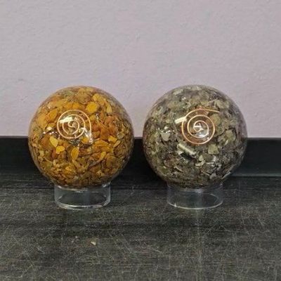 Orgonite Sphere With Symbol