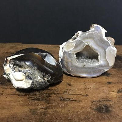 Agate Geode Druze 3"-5" - Select Weight
