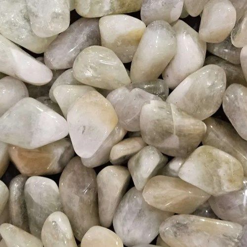 Prasiolite aka Green Amethyst Tumbled Stone .5&quot;-.75&quot;