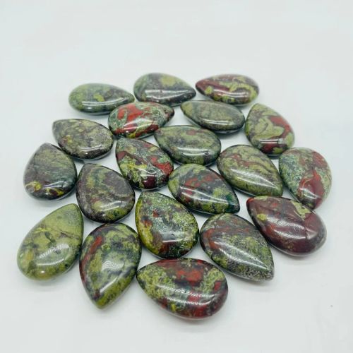 Jasper Dragon Blood Cabochon 1.1"
