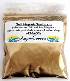 Gold Magnetic Sand 4 Oz
