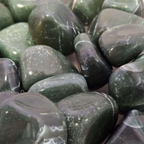Jade Bowenite Tumbled Stone 1&quot;-1.25&quot;