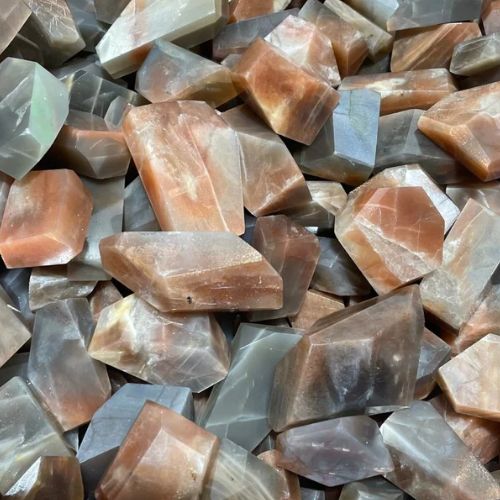 Sunstone Black  Freeform w/ Hematite Grade A+