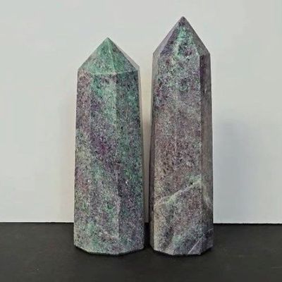 Ruby Zoisite w/ Mica Tower 6.5"-7" / 918-1008g