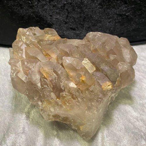 Quartz Elestial Smoky Cluster Specimen 1.6kg 6.5x5.5x3"