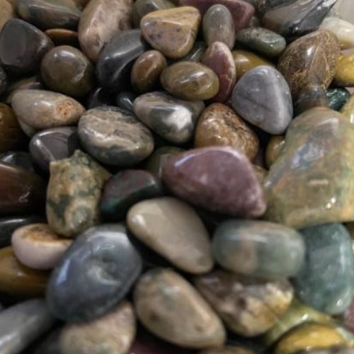Jasper Ocean Tumbled Stone .5"-.75"