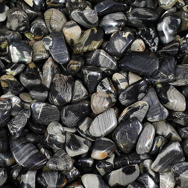 Jasper Silverleaf Tumbled Stone 1"-1.25"