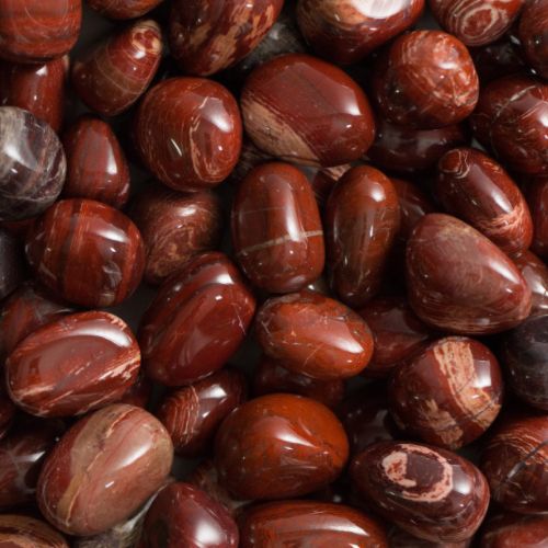 Jasper Convoluted Tumbled Stone .75&quot;-1&quot;