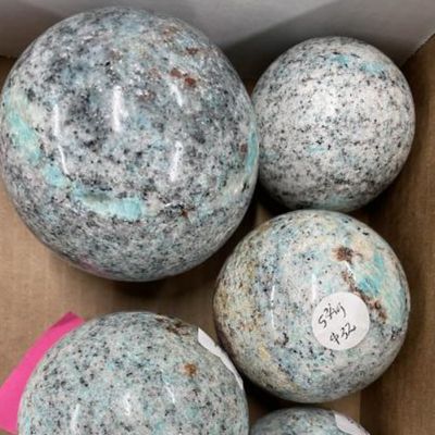 Amazonite Pegmatite w/ Quartz Smoky Sphere priced by weight