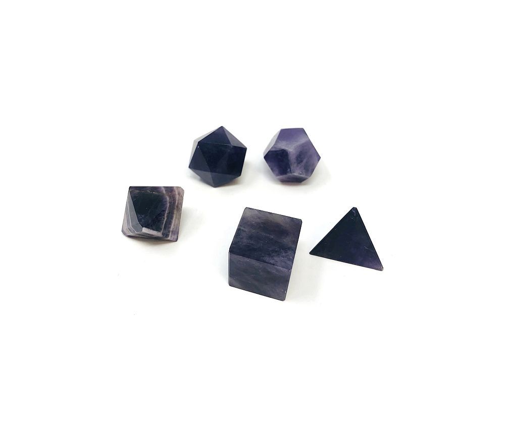 Sacred Geometry Set Amethyst in Bag Discontinued