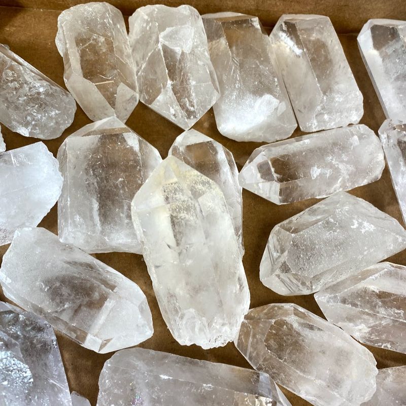 Quartz Clear Point Rough 3&quot;x1.5&quot;