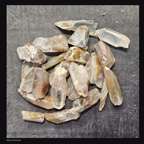 Quartz Amphibole Points Rough 1&quot;-1.5&quot;