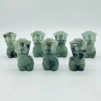 Labradorite Female Torso Gemstone Carving 2.1"
