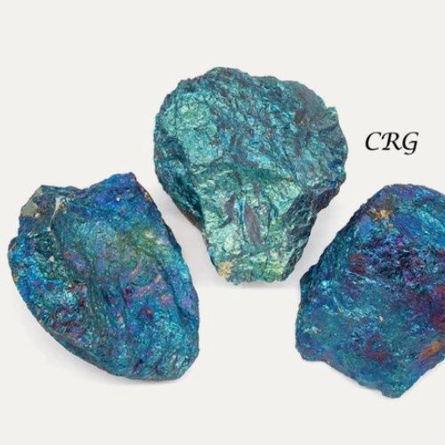 Chalcopyrite Peacock Ore Rough Stone 3&quot; 250g - 400g