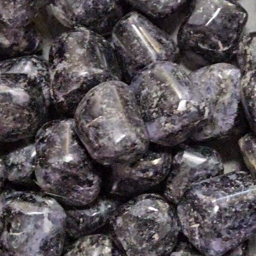 Iolite aka Cordierite w/ Black Mica Tumbled Stone .75&quot;-1&quot;