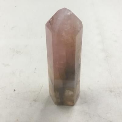 Quartz Rose &amp; Quartz Fire Hematoid Tower