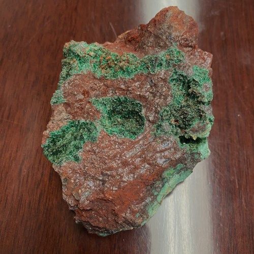 Malachite w/ Copper Red Matrix Rough Specimen 720g