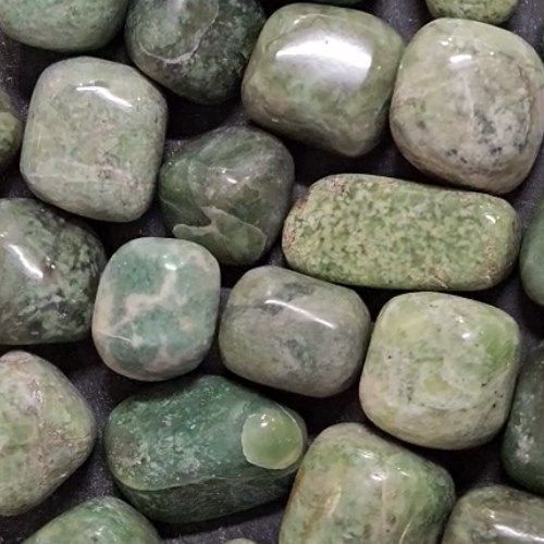 Garnet Green aka Grossularite Tumbled Stone .75"-1"