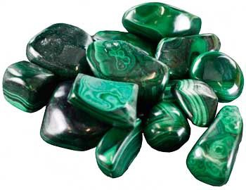 Malachite Tumbled Stone Sm <1"