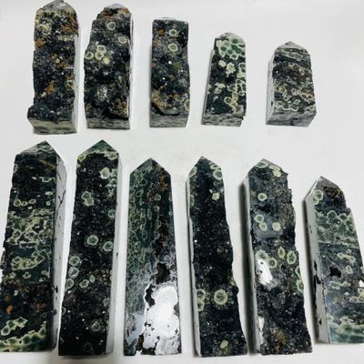 Jasper Ocean w/ Druzy &amp; Stalactite Tower priced by weight