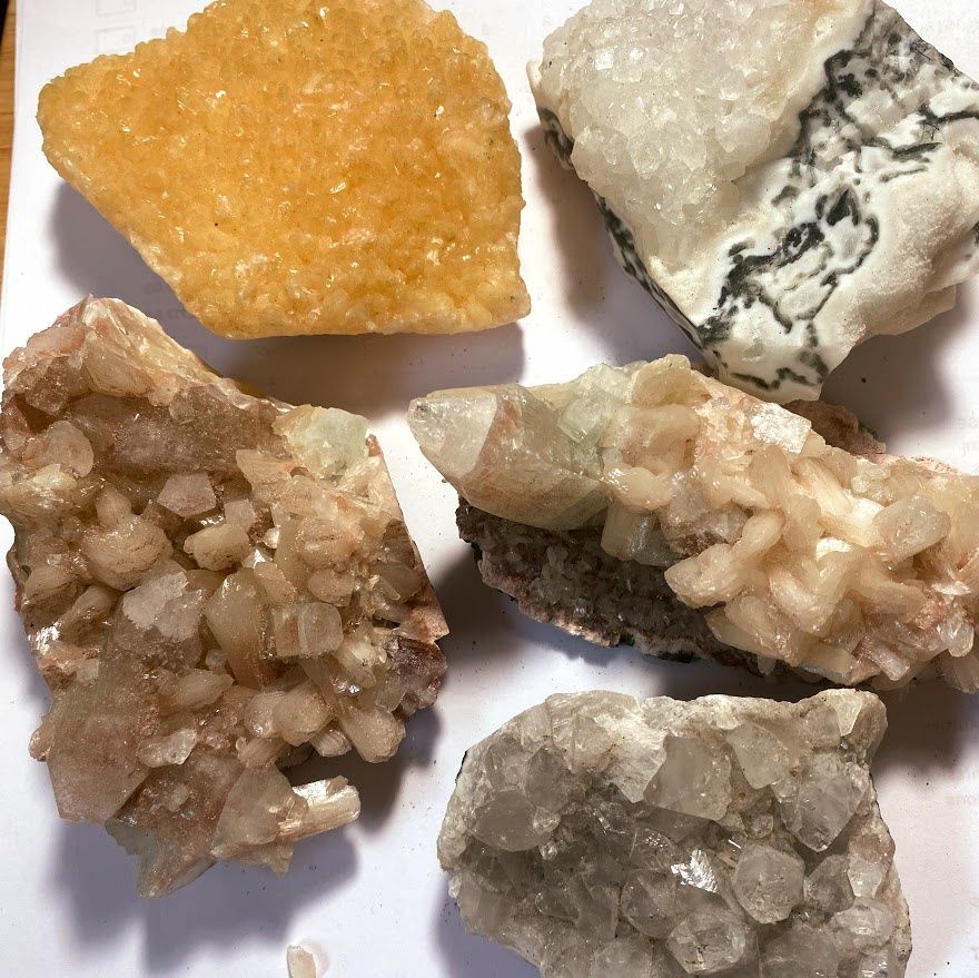 Zeolite Cluster Specimen from Flat 3"-4"