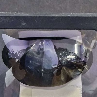Obsidian Black Double Heart 1.75"
