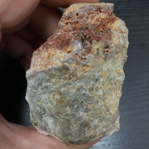 Tiny Gold Chips in Varied Quartz Matrix Specimen