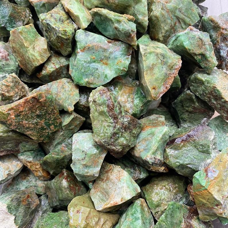 Chrysoprase Rough Stone  1&quot;-1.5&quot;