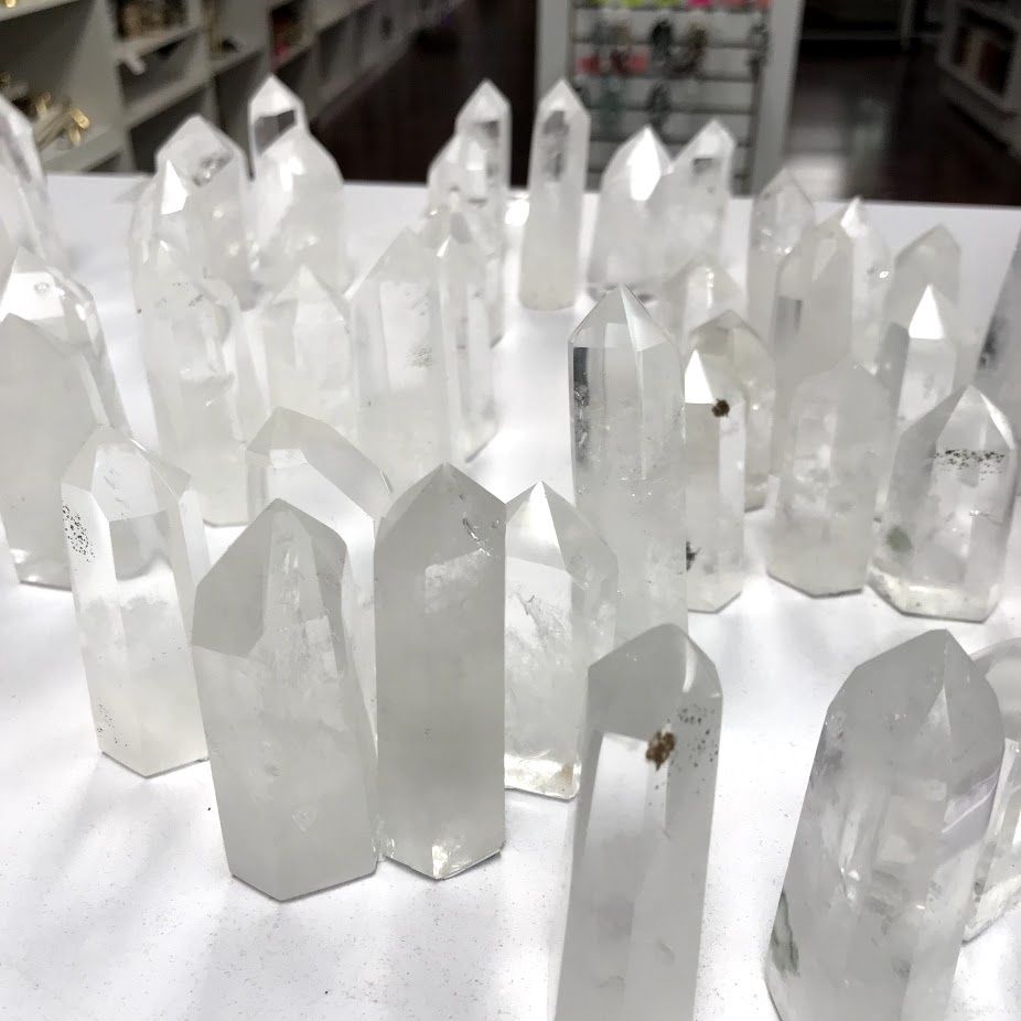 Quartz Clear Tower - Select, Size: 10-30 gms