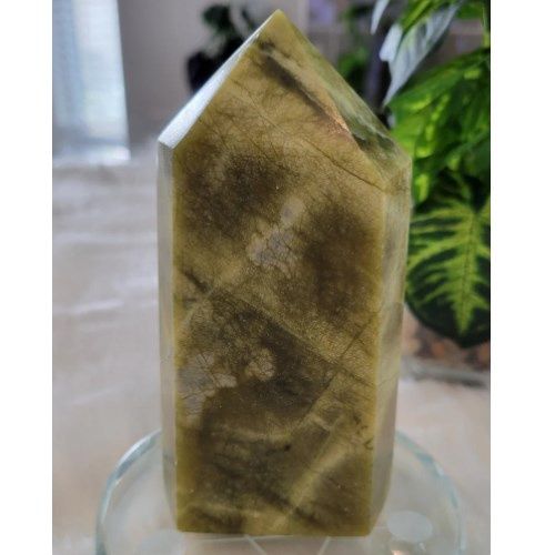 Serpentine Jade Hybrid High Grade Tower 4.4" x 2.3" 416g