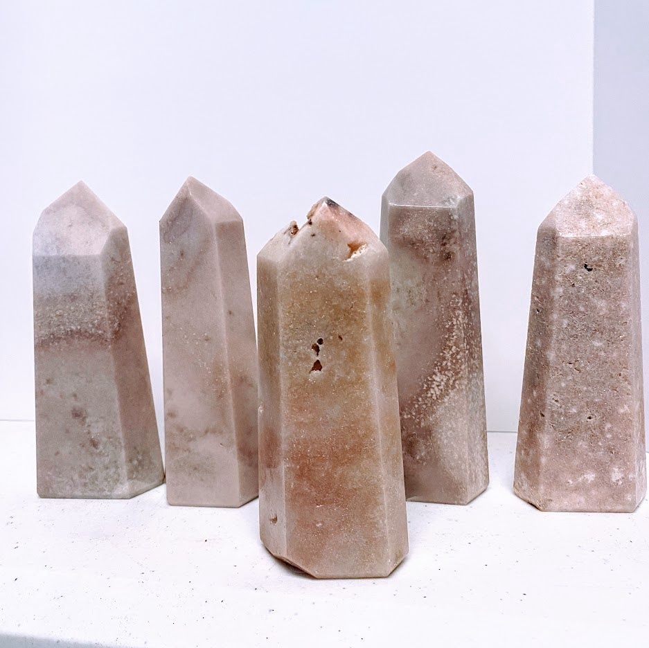 Amethyst Pink Tower priced by weight., Size: 243g