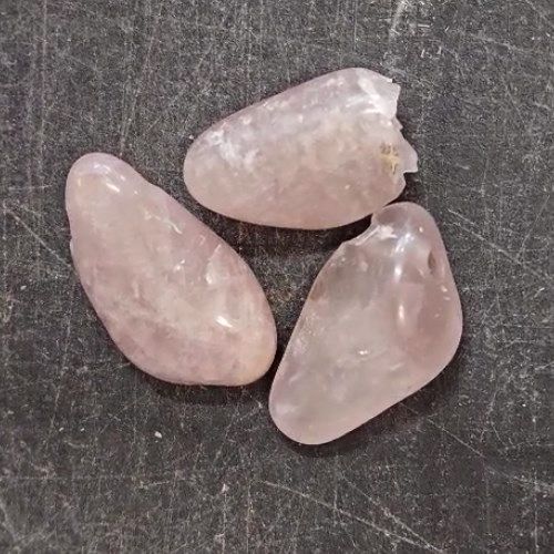 Quartz Lithium Stone Drilled Hole 1"