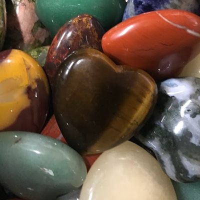 Gemstone Heart 25-30mm - Select