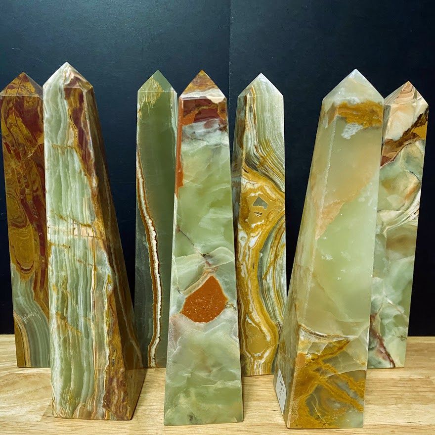Onyx Green/Brown Tower 8&quot;