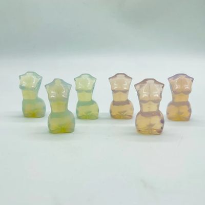 Opalite Female Torso Gemstone Carving 1.5" - Select