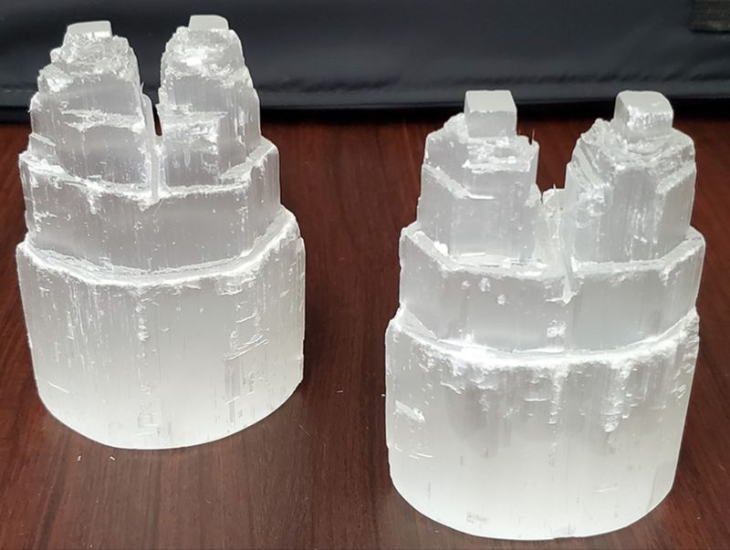 Selenite Tower - Twin 4&quot;