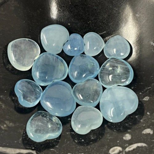 Aquamarine Blue Heart High Grade - Select