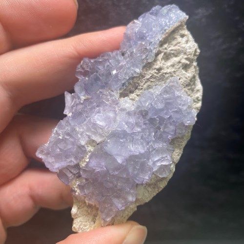 Fluorite Purple Green Specimen w/ Many Small Cubes 108g