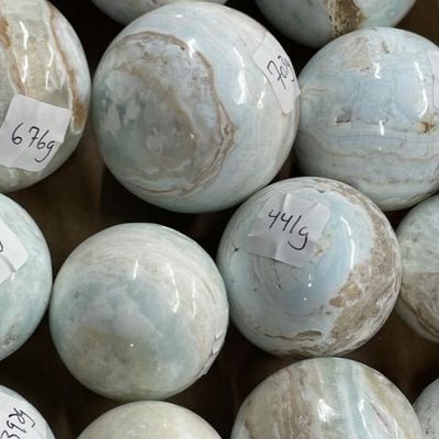 Calcite Caribbean Blue AKA Aragonite Blue Sphere - Select