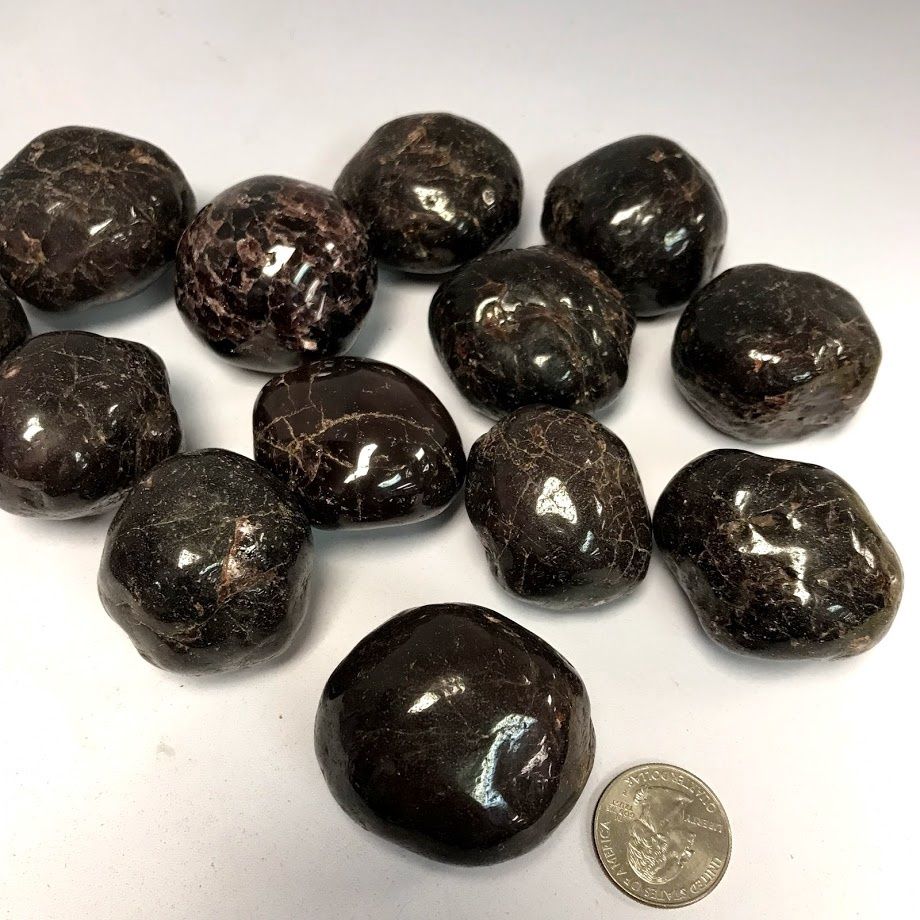 Garnet Tumbled Stone Round 1.5"-2"