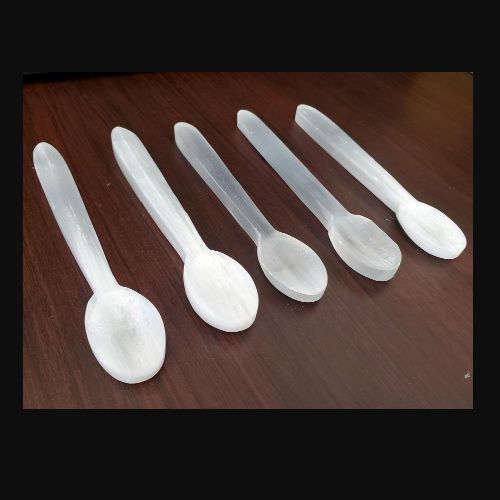 Selenite Spoon 8"