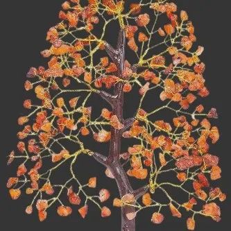 Gemstone Tree 300 Chips Carnelian  9"-11"